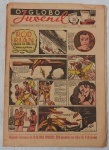 SUPLEMENTO O GLOBO JUVENIL - Ano I n.º 67 - Rio de Janeiro, 23 de Novembro de 1937 apresenta amarelamento do tempo, em bom estado, tamanho 42cm x 29cm.