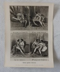 Antiga reprodução fotográfica de poses eróticas - Med. 18cm x 24cm