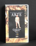 COLECIONISMO - Rara fita VHS com História da arte na caixa original.