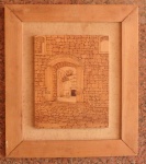 Igreja de Nossa Senhora do Rosário dos Pretos, Mario Beltrame, 1981 / Pirografia sobre placa de madeira / 50x43