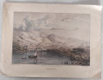 GRAVURA COLORIDA - CORTESIA FABRICANTE DE MEDICAÇÃO BYK  - Sabará. Med. 24cm x 32cm.