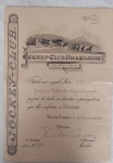 Titulo de Sócio do Jockey Club Brasileiro do Rio de Janeiro - datado de 2 de setembro de 1960 - Titulo de n.º 6973