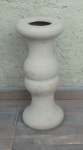 Coluna de cerâmica padrão bege com 55 cm de altura,