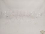 Jogo de 6  Taças Vinho Tinto em cristal Translucido Pé disco. Medida: 22,5 cm altura x 8 cm diametro