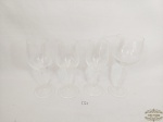 Lote de 4 Taças Variadas  em cristal para Vinho Tinto em Vidro Pé disco. Medida:1 de 22,5 cm x 8 cm e 3 de  20,5 cm x 6 cm.