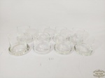 Jogo de 8 Copos Whisky em Cristal Grosso Base Pesada. Medida: 9,5 cm x 7 cm diametro . 1 apresenta pequena Avaria