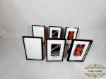 Lote 6 porta Retratos com Moldura Plastico Preto. Tamanho da foto 10 x15 Medida: 11 cm x 16 cm