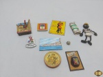 Lote de diversos imãs diversos para colecionador.