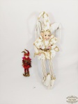 2 Enfeites Alerquim Pierrot Decorativos. Medida: Pequeno 25 cm e grande 55 cm