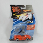 Speed Racer - Linda miniatura do Mach 4 na embalagem lacrada, escala 1/64. Fabricado pela Hot Wheels