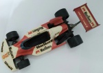 Miniatura Minimac (march 762) -  Ayrton Senna - #12   escala 1:25 metal  Fabricada no Brasil - miniatura manuseada  no estado.