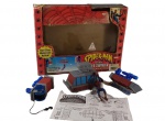 BRINQUEDO ANTIGO na CAIXA ORIGINAL - HOMEM ARANHA MOTORIZADO (Marvel Spider-Man Motorized Web Swinger - Toy Biz). Herói da MARVEL, distribuído no Brasil pela GULLIVER (HOMEM ARANHA ESCALADOR DE TEIA COM BONDE SUSPENSO MOTORIZADO). Funcionando. A caixa original mede 33 x 25,5 x 7,5 cm., e apresenta pequeno desgastes em razão do tempo.