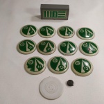 BRINQUEDO ANTIGO - FUTEBOL DE BOTÃO - Guarani (01), marca Ki-Gol anos 90