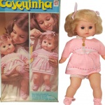 Brinquedo antigo Estrela - Boneca Cosquinha na caixa original. Boneca em excelente estado mas não funcionou no teste. Contem o pente original. A caixa mede 47cm de comprimento