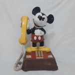 Vintage Telefone Mickey, 1990, teclado, para linha terrestre, fabricado no Japão pela American Communications Corporation, completo, sem testes. Inicie sua coleção Disney/Mickey com um item de qualidade
