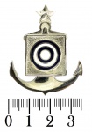 Militaria - Emblema não identificado da Marinha do Brasil. Material em excelente estado de conservação. Mede 4,5 cm de altura