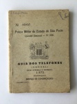 MILITARIA - Raro guia dos telefones da Polícia Militar do Estado de São Paulo com descrição de todas as unidades e batalhões daquela época.