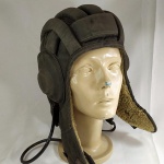 MILITARIA - GORRO SOVIÉTICO DE TANQUISTA, usado no Inverno.
