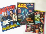 COLECIONISMO - Lote com três revistas antigas com matérias do IRON MAIDEN.