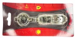 Colecionismo - Chaveiro metálico promocional da Shell, mostrando a Ferrari 250 GTO. Peça nova, ainda em sua embalagem original.