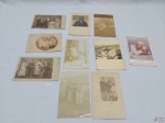 Lote de 10 fotos antigas para colecionador. Medindo a maior 14cm x 10cm.