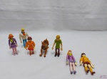 Jogo de 7 bonecos oficiais do Scooby Doo Hanna Barbera Equity Marketing. Medindo o Salsicha 12cm de altura.