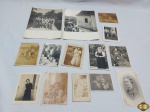 Lote de 14 fotos antigas para colecionador. Medindo maior: 22,5 cm x 18 cm.