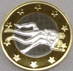 6 SEX EUROS - É UMA MOEDA FANTASIA QUE POSSUI 34 MODELOS COM POSIÇÕES SEXUAIS DIFERENTES... É BIMETÁLICA E TEM 31,0 mm ...O OUTRO LADO DA MOEDA É IGUAL EM TODOS OS MODELOS E TEM VALOR FICTÍCIO DE " 6 SEXO EUROS " É UMA PEÇA EXÓTICA QUE VALE APENA TER " UMA " EM SUA COLEÇÃO ...