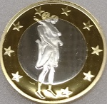 6 SEX EUROS - É UMA MOEDA FANTASIA QUE POSSUI 34 MODELOS COM POSIÇÕES SEXUAIS DIFERENTES... É BIMETÁLICA E TEM 31,0 mm ...O OUTRO LADO DA MOEDA É IGUAL EM TODOS OS MODELOS E TEM VALOR FICTÍCIO DE " 6 SEXO EUROS " É UMA PEÇA EXÓTICA QUE VALE APENA TER " UMA " EM SUA COLEÇÃO ...