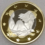 6 SEX EUROS - É UMA MOEDA FANTASIA QUE POSSUI 34 MODELOS COM POSIÇÕES SEXUAIS DIFERENTES... É BIMETÁLICA E TEM 31,0 mm ...O OUTRO LADO DA MOEDA É IGUAL EM TODOS OS MODELOS E TEM VALOR FICTÍCIO DE " 6 SEXO EUROS " É UMA PEÇA EXÓTICA QUE VALE APENA TER " UMA " EM SUA COLEÇÃO ...