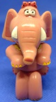 BRINQUEDOS E HOBBIES - PEQUENO BONECO EM PLÁSTICO " ELEFANTE " PEÇA COM 5,6 cm