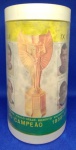 ANTIGA CANECA TÉRMICA POLIMATIC *** ALUSIVA A IX COPA DO MUNDO DE FUTEBOL DE 1970 ---- BRASIL TRICAMPEÃO  1958 - 1962 - 1970 PEÇA BEM CONSERVADA COM 16,0 cm ALTURA E DIÂMETRO DA BOCA 8,2 cm