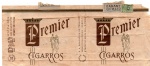 ANTIGA EMBALAGEM DE CIGARROS ' PREMIER "  SABRATI  PEÇA COM PREÇO IMPRESSO ( P.I )