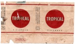 ANTIGA EMBALAGEM DE CIGARROS " TROPICAL "  SABRATI *** PEÇA COM PREÇO IMPRESSO CONHECIDA COMO ( P.I )