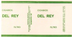 RARA EMBALAGEM DE CIGARROS " DEL REY "  MARCA DE PROTEÇÃO *** CATALOGO ACECA " D036B "