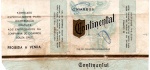 ANTIGA EMBALAGEM DE CIGARROS " CONTINENTAL " FABRICADO ESPECIALMENTE PARA DISTRIBUIÇÃO GRATUITA AOS EMPREGADOS DA COMPANHIA DE CIGARROS SOUZA CRUZ PROIBIDA A VENDA