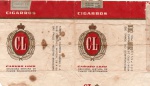 ANTIGA EMBALAGEM DOS " CIGARROS CL = CARUSO LUXO " COM PREÇO IMPRESSO ... PREÇO DE VAREJO ( P.I )  FÁBRICA DE CIGARROS CARUSO S.A  *** EMBALAGEM INTEIRA
