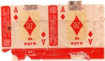ANTIGA EMBALAGEM DOS " CIGARROS AZ DE OURO "  FÁBRICA DE CIGARROS PAULISTA GRACIOLI & GRACIOLI  LTDA