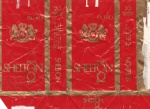 ANTIGA EMBALAGEM DOS " CIGARROS SHELTON - PROIBIDA A VENDA " PARA DISTRIBUIÇÃO AOS FUNCIONÁRIOS DA PHILIP MORRIS  *** COMPANHIA DE FUMOS SANTA CRUZ