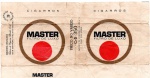 ANTIGA EMBALAGEM DOS " CIGARROS MASTER " COM PREÇO IMPRESSO ( P.I )  FÁBRICA DE CIGARROS FLÓRIDA S.A