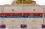 ANTIGA EMBALAGEM DOS " CIGARROS PARATODOS " COM PREÇO IMPRESSO ( P.I )  IND. DE CIGARROS CARUSO S.A IND. BRASILEIRA