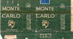 ANTIGA EMBALAGEM DOS " CIGARROS MONTE CARLO --- VERDE "  CIA. DE CIGARROS SINIMBU
