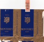ANTIGA EMBALAGEM DOS " CIGARROS MONTEREY "  PHILIP MORRIS BRASILEIRA S.A  EMBALAGEM INTEIRA CONTENDO O SELO