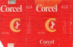 ANTIGA EMBALAGEM DOS " CIGARROS CORCEL " RESTAURADA ACIMA / LADO DIREITO  NA PALAVRA CORCEL O RESTAURO ===  IND. DE TABACOS SÃO SEBASTIÃO  LTDA