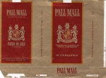 ANTIGA EMBALAGEM DE CIGARROS " PALL MALL "  CIA DE CIGARROS SOUZA CRUZ