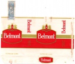 ANTIGA EMBALAGEM DOS " CIGARROS BELMONT === COM O SELO "  S.A SEM ADVERTÊNCIA