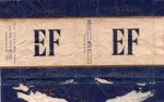 ANTIGA EMBALAGEM DE CIGARROS " E F " FÁBRICA DE CIGARROS FLÓRIDA S.A COM PREÇO IMPRESSO ( P.I )