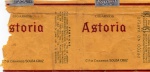 ANTIGA EMBALAGEM DE CIGARROS " ASTORIA "  CIA. DE CIGARROS SOUZA CRUZ COM PREÇO IMPRESSO ( P.I )