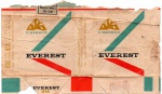 ANTIGA EMBALAGEM DE CIGARROS " EVEREST "  FÁBRICA DE CIGARROS CARUSO S.A COM PREÇO IMPRESSO ( P.I )