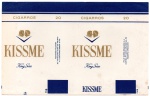 ANTIGA EMBALAGEM DE CIGARROS " KISSME " EM ESTADO DE NOVA